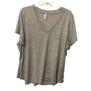 Athleta plus size striped t shirt size 2x